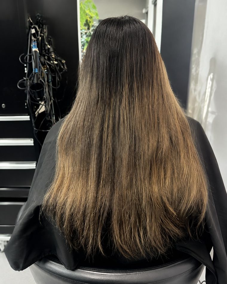 Before: the hair at the start of the appointment
